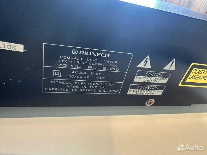 Cd проигрыватель Pioneer PD-S605