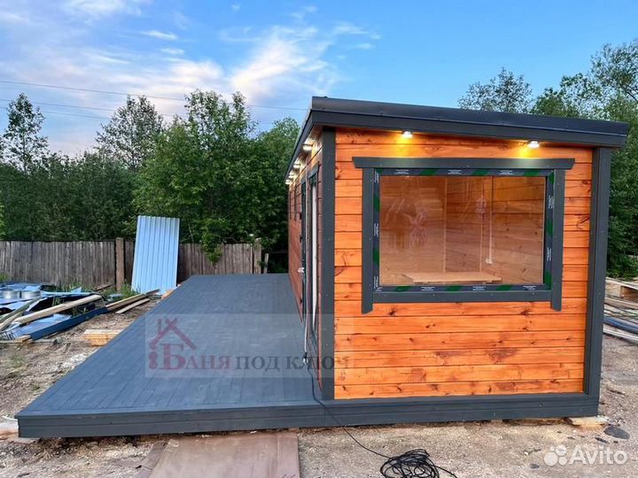 Готовая баня Скандинавия под ключ от производителя