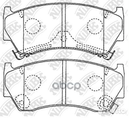 Колодки тормозные дисковые передние NiBK PN2356