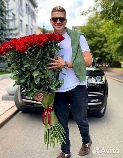 Букет роз 101 роза 51 роза