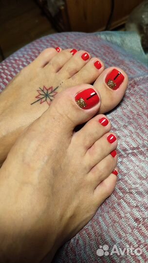 Маникюр, наращивание ногтей, педикюр на дому