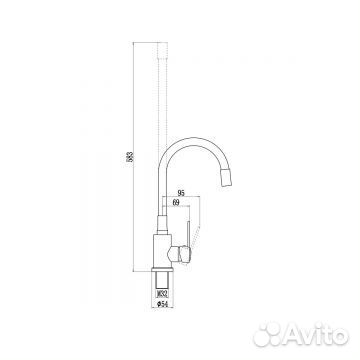 Смеситель для кухни Savol S-3002W-02 белый