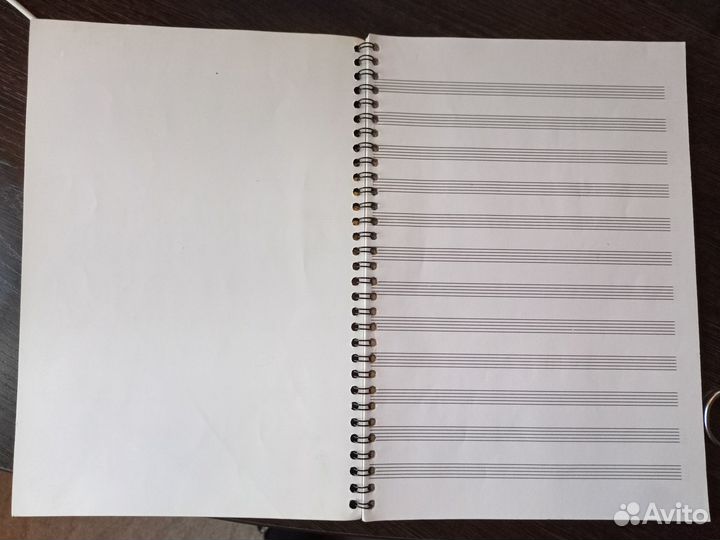 Тетрадь и учебники по музыке