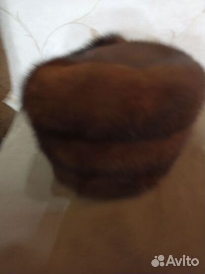 Шапка зимняя норковая женская