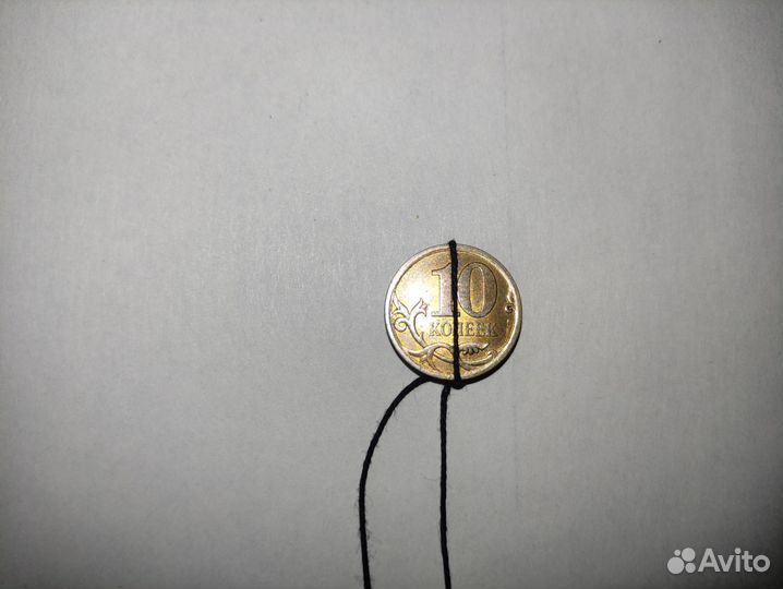 Монета перевëртыш 10коп. 2010г. спмд.150градусов