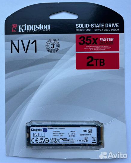 SSD Kingston NV1 2Tb, M.2 2280 (на гарантии)