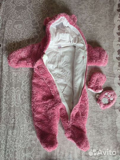2 комбинезона и шапка тёплая