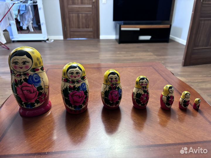 Матрешка 7 кукол хохломская роспись