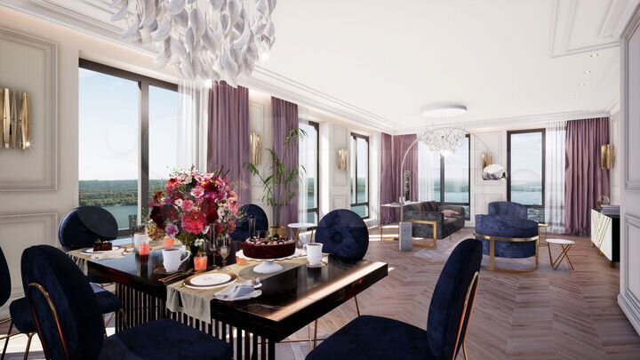 3-к. квартира, 100 м², 7/21 эт.