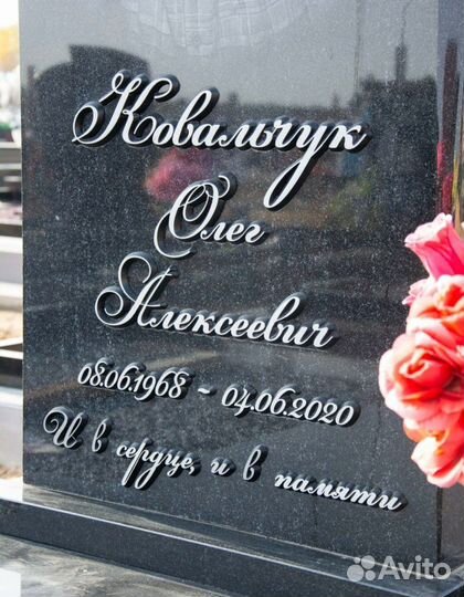 Буквы на памятник Ритуальные таблички из металла