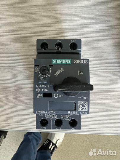 Выключатель автоматический 3rv2021-1ja10 Siemens