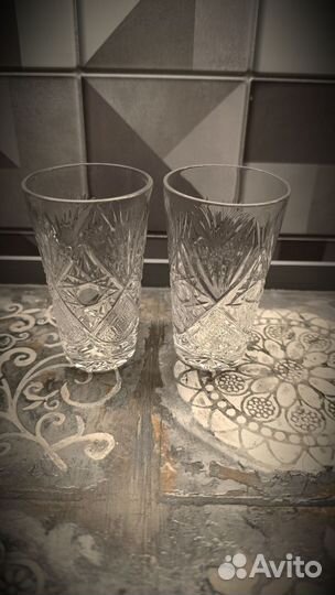 Хрустальные рюмки СССР Винтаж