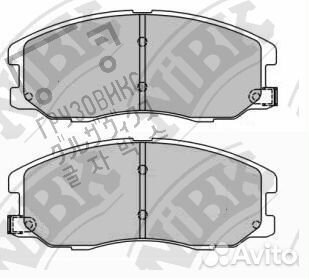 Тормозные колодки дисковые, NiBK (Япония) PN0068