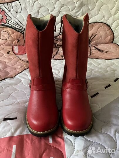Зимние фирменные сапожки новые