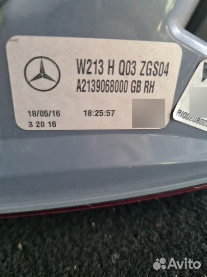 Фонарь задний правый Mercedes E-Class W213 654.920