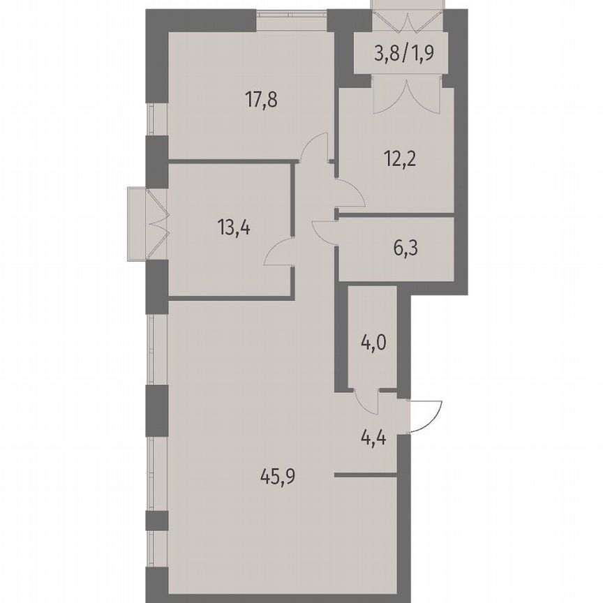 3-к. квартира, 110,1 м², 10/13 эт.