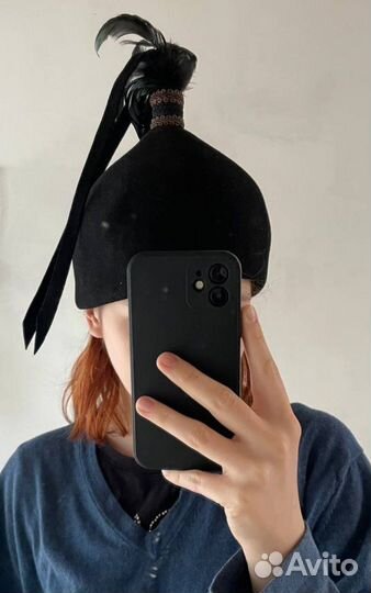 Шляпка женская фетр дизайнерская