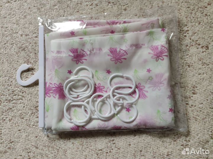 Кольца для шторы ванной