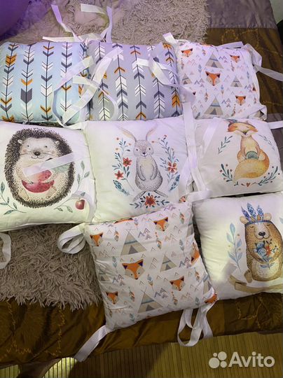 Бортики на кроватку