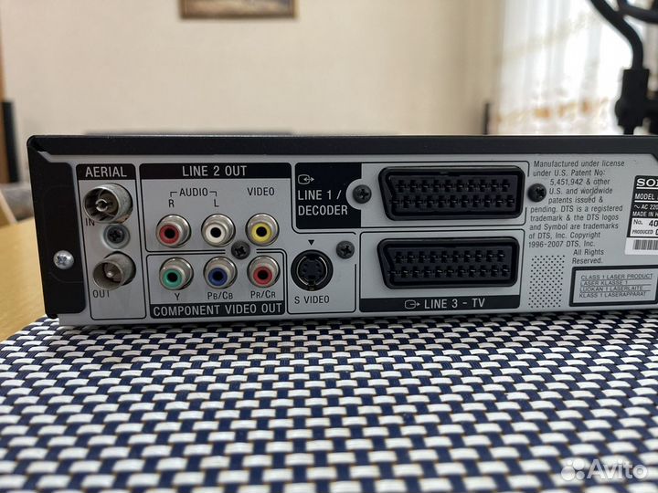 Sony. DVD recorder RDR-AT200