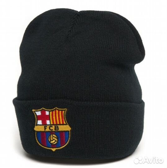Шапка Барселона черная 55-58