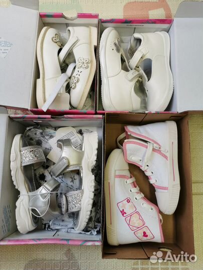 Новые босоножки р. 27 для девочки, кеды, туфли