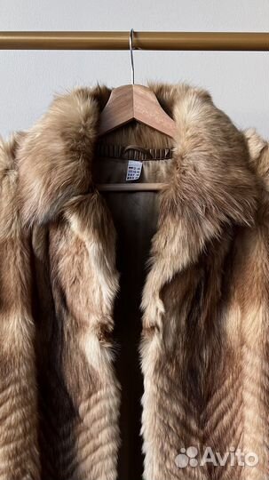 Шуба винтажная из меха лисы