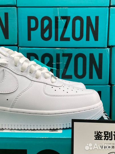 Nike Air Force 1 White Белые Оригинал Poizon