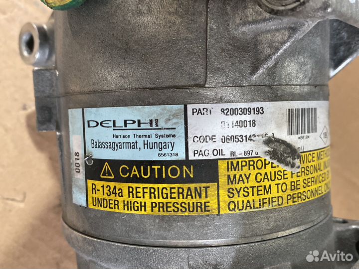 Клмпрессор кондиционера Renault 1.9dci F9Q
