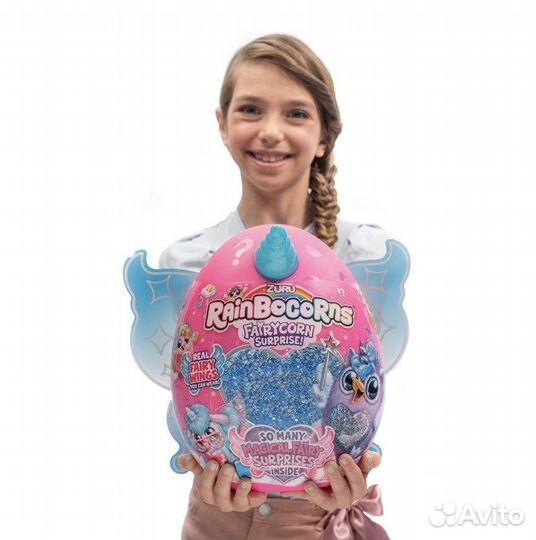 Новое большое яйцо Rainbocorns с крыльями Зайка