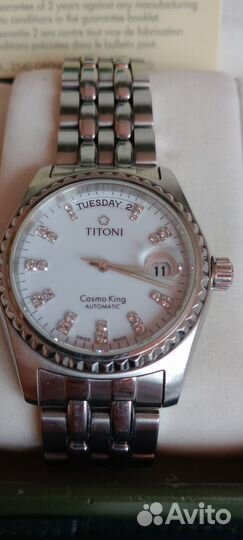 Часы с бриллиантами, Titoni,оригинал