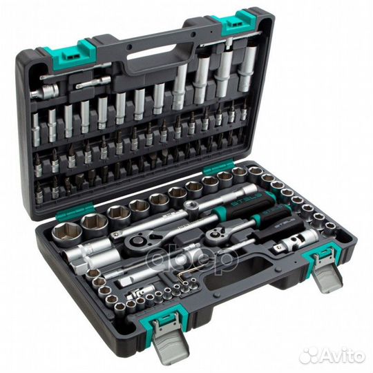 Набор инструментов, 1/2, 1/4, CrV, пластиковый