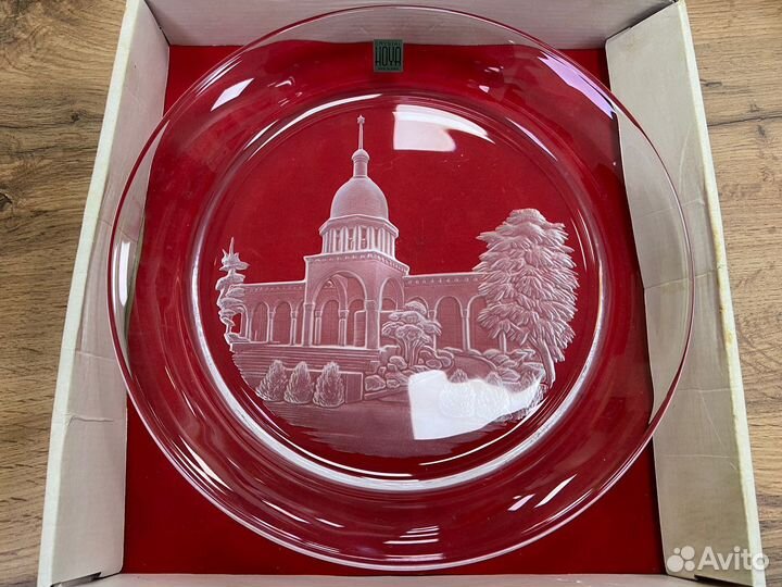 Блюдо. тарелка. япония. Hoya crystal. Оригинал