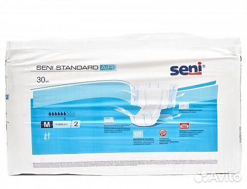 Памперсы для взрослых seni standart air medium 2