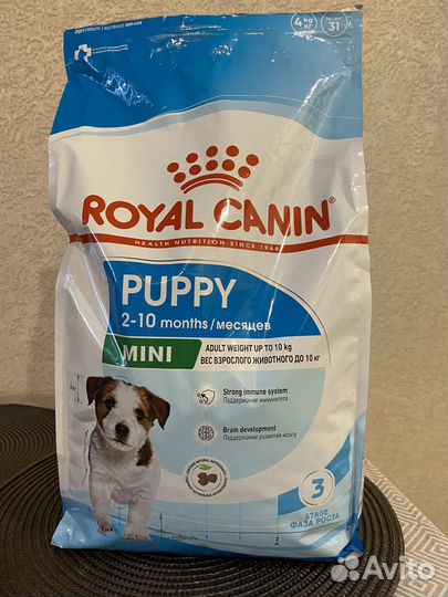Корм для собак royal canin puppy mini