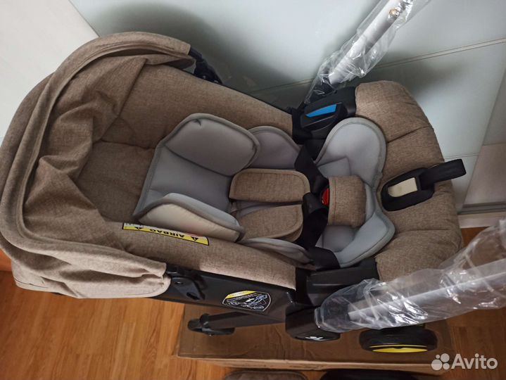 Коляска-автокресло 4в1 бежевый цвет