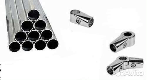 Хромированные трубы и крепление Джокер бу