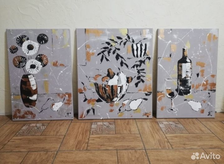 Интерьерные картины ручной работы