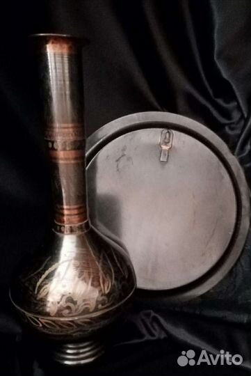 Ваза с подносом (Латунь)