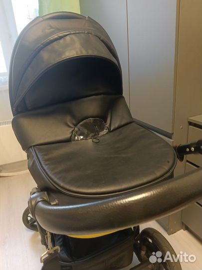 Коляска люлька agio prada экокожа