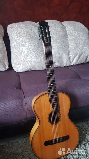 Старинная семиструнная гитара ф-ка Луначарского