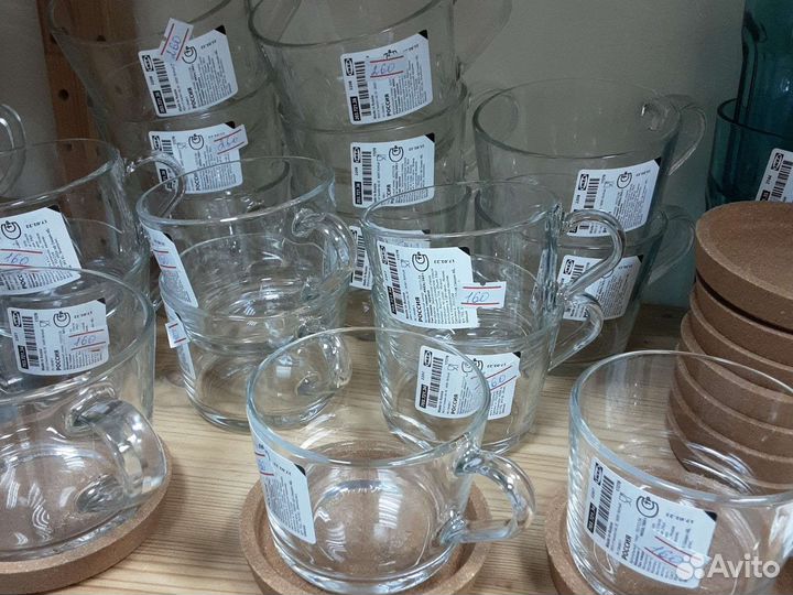 Стаканы,бокалы,кружки,все из IKEA