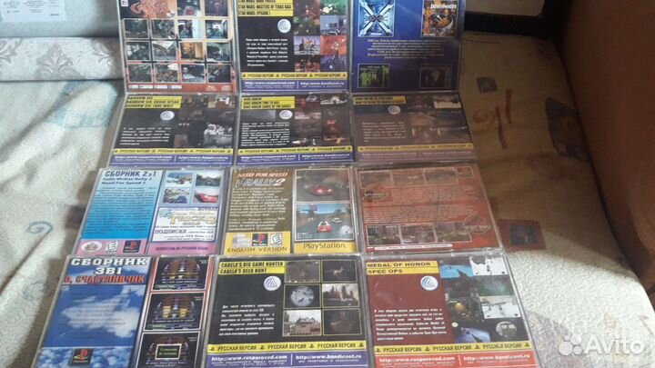 Sony PS1 многоигровые игры 12штук