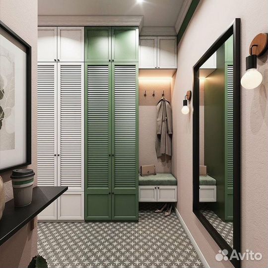 Шкафы с реечными фасадами