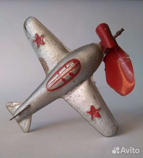 Старинная Самолет - флюгер игрушка Редкость СССР