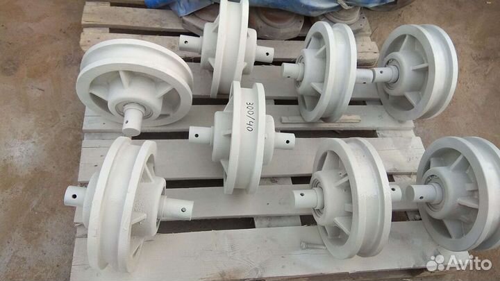 Колесо для грузовой тележки 300/40