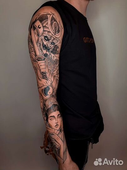 Татуировки. Тату. Художественная татуировка