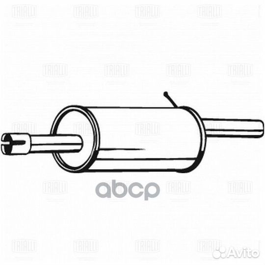 Глушитель для а/м Renault Sandero (07) осн. (алюм