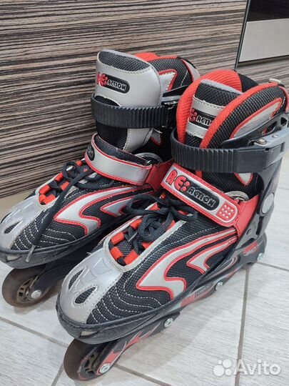 Коньки роликовые раздвижные, ролики, размер 34-38