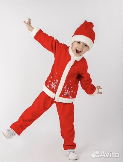 Новогодний костюм деда мороза 80